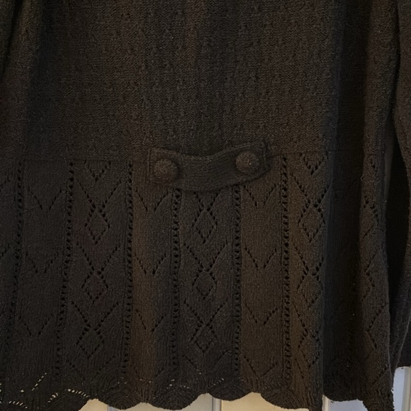 Merona Women’s Chocolate Brown Button Cardigan, size L - Picture 8 of 8